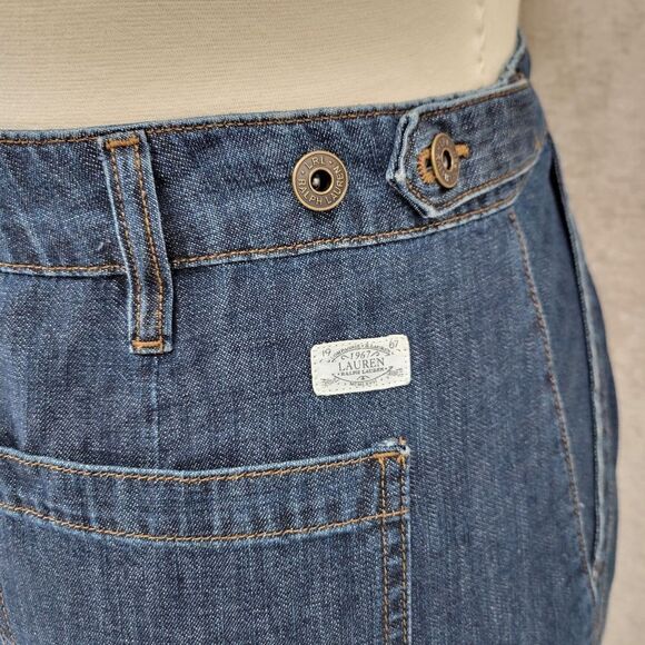 Lauren Ralph Lauren Vintage Denim Jean Maxi Skirt Women's Plus Size 14 - Picture 9 of 14